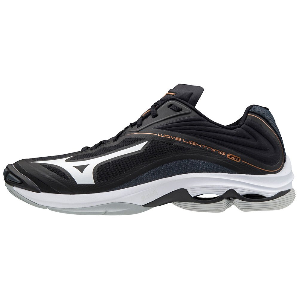 Womens Mizuno Wave Lightning Z6 Volleyball Shoes Black/White Philippines (JVZATR318)